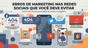 erros na gestão de redes sociais