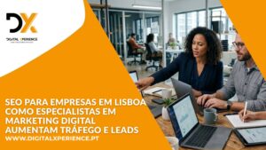 Especialistas em marketing digital a trabalhar em agência de marketing digital