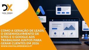 desenvolvimento de sites, geração de leads e Google Ads