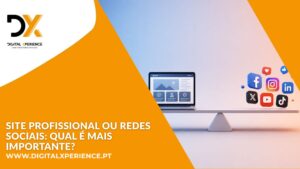 site profissional vs redes sociais