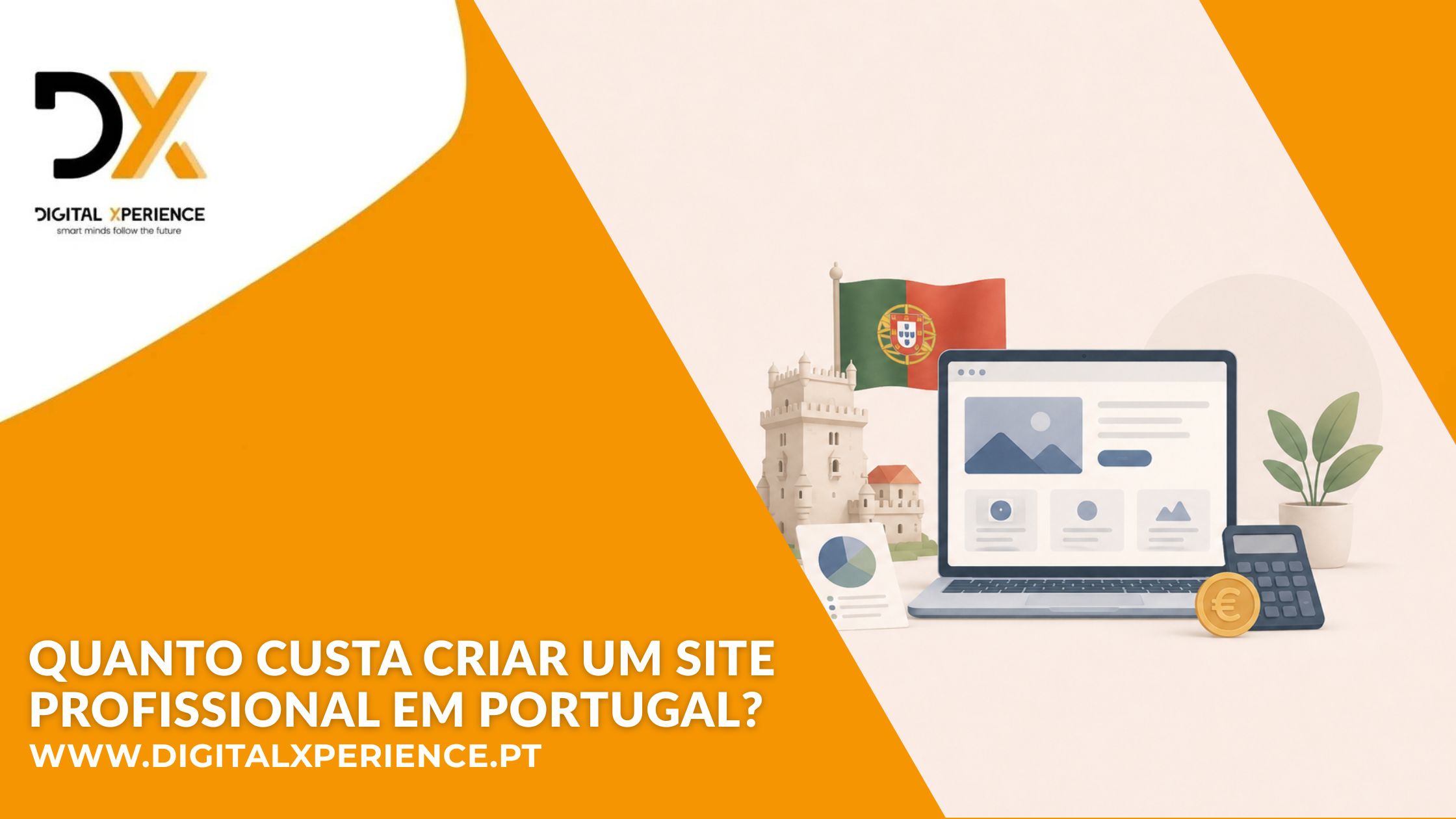 criar um site profissional em Portugal