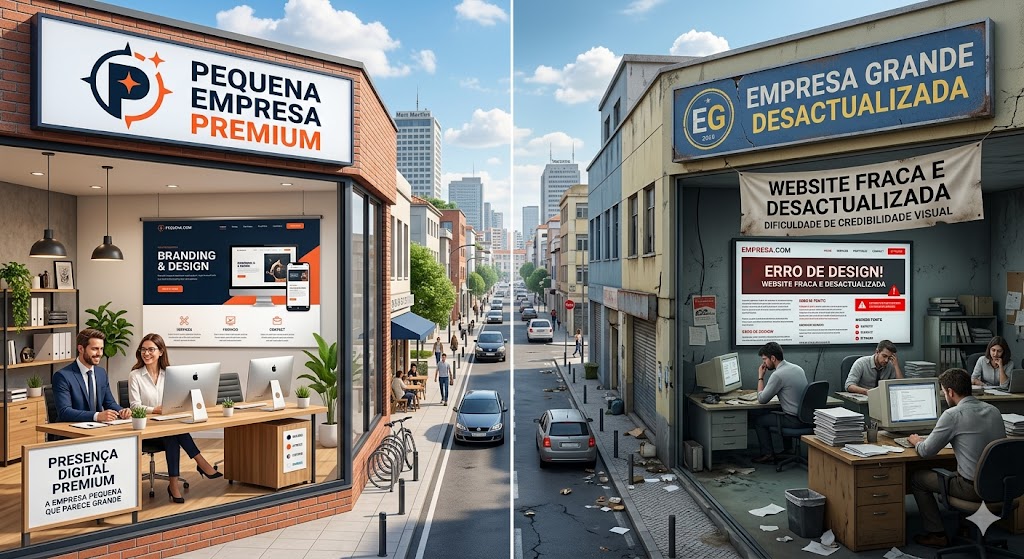 comparacao empresa pequena grande agencia de marketing digital
