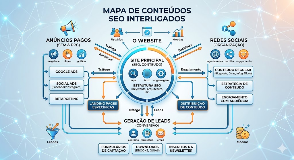 mapa de conteudos seo agencia de marketing digital