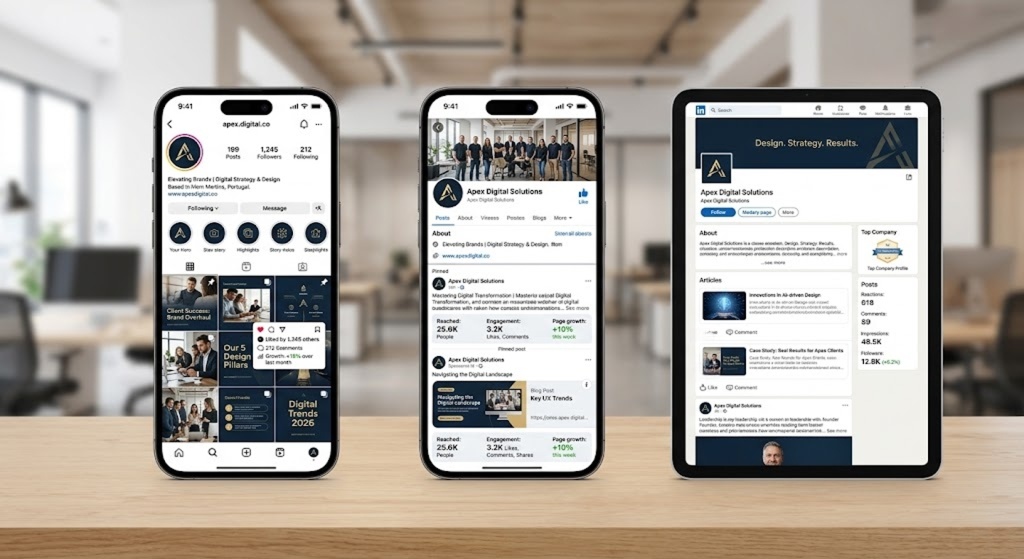 mockup redes agencia de marketing digital