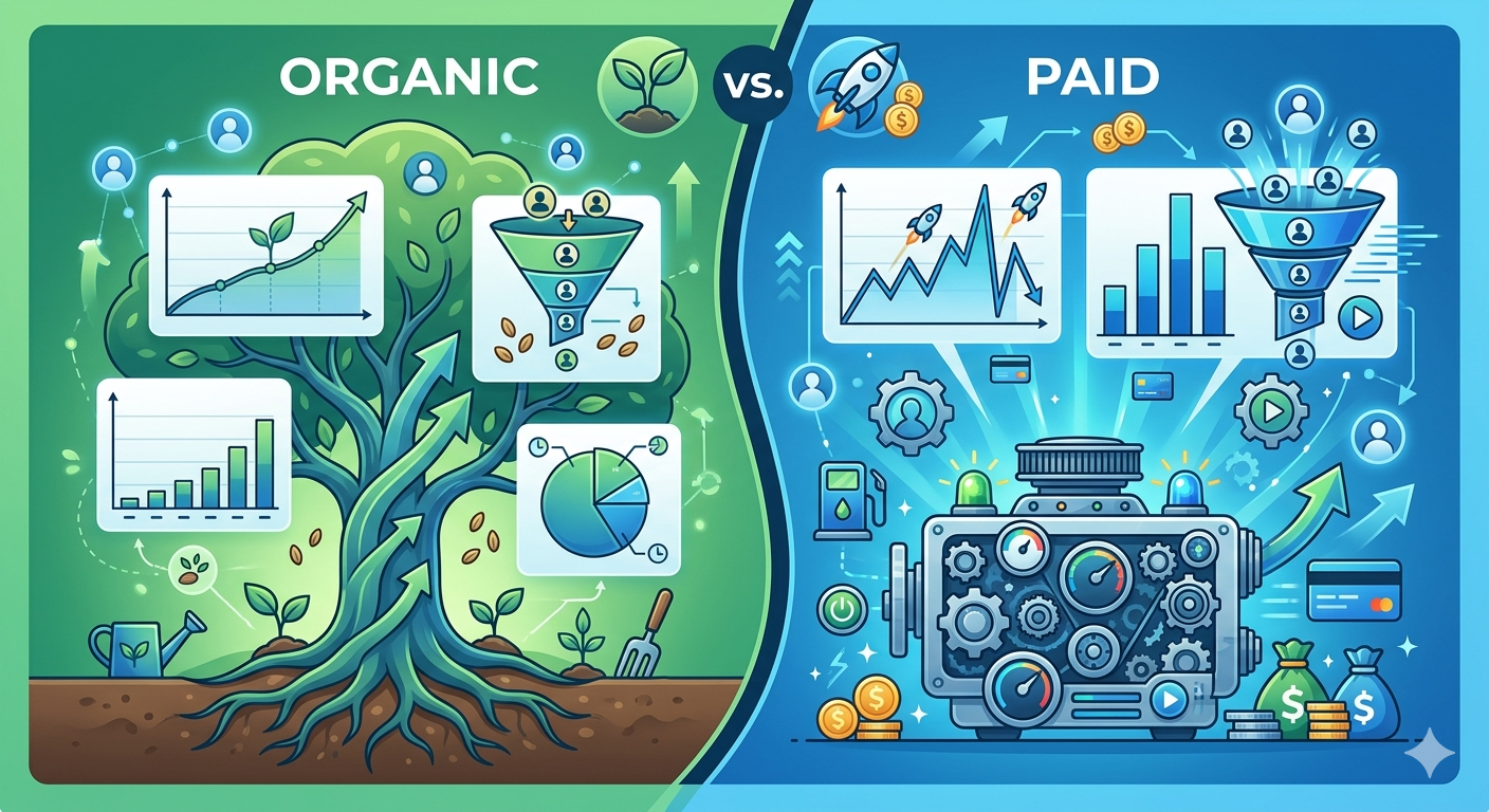 organico e pago agencia de marketing digital