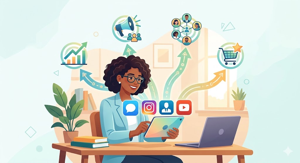 clientes com redes sociais e Google Ads