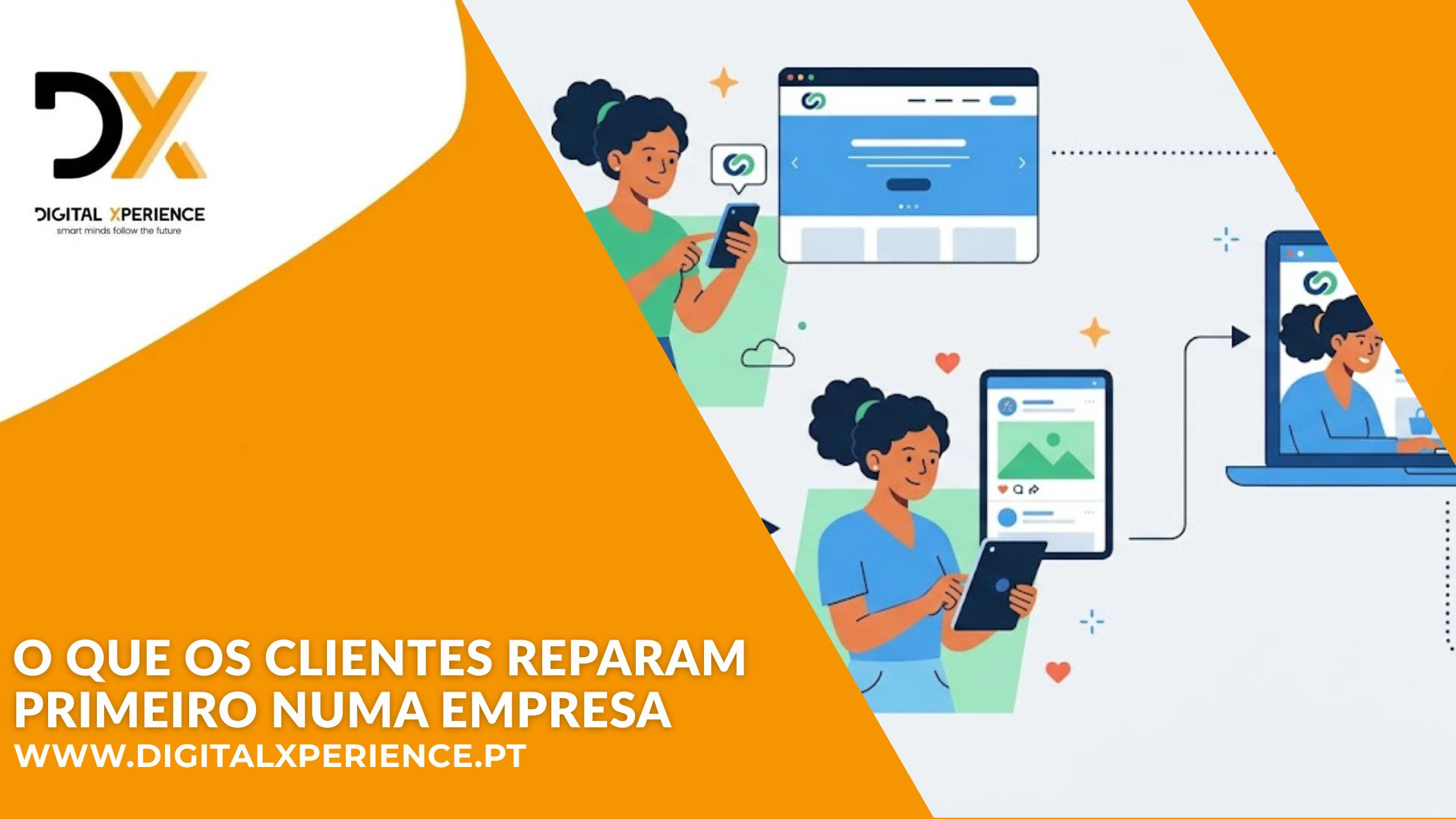 o que os clientes reparam primeiro numa empresa