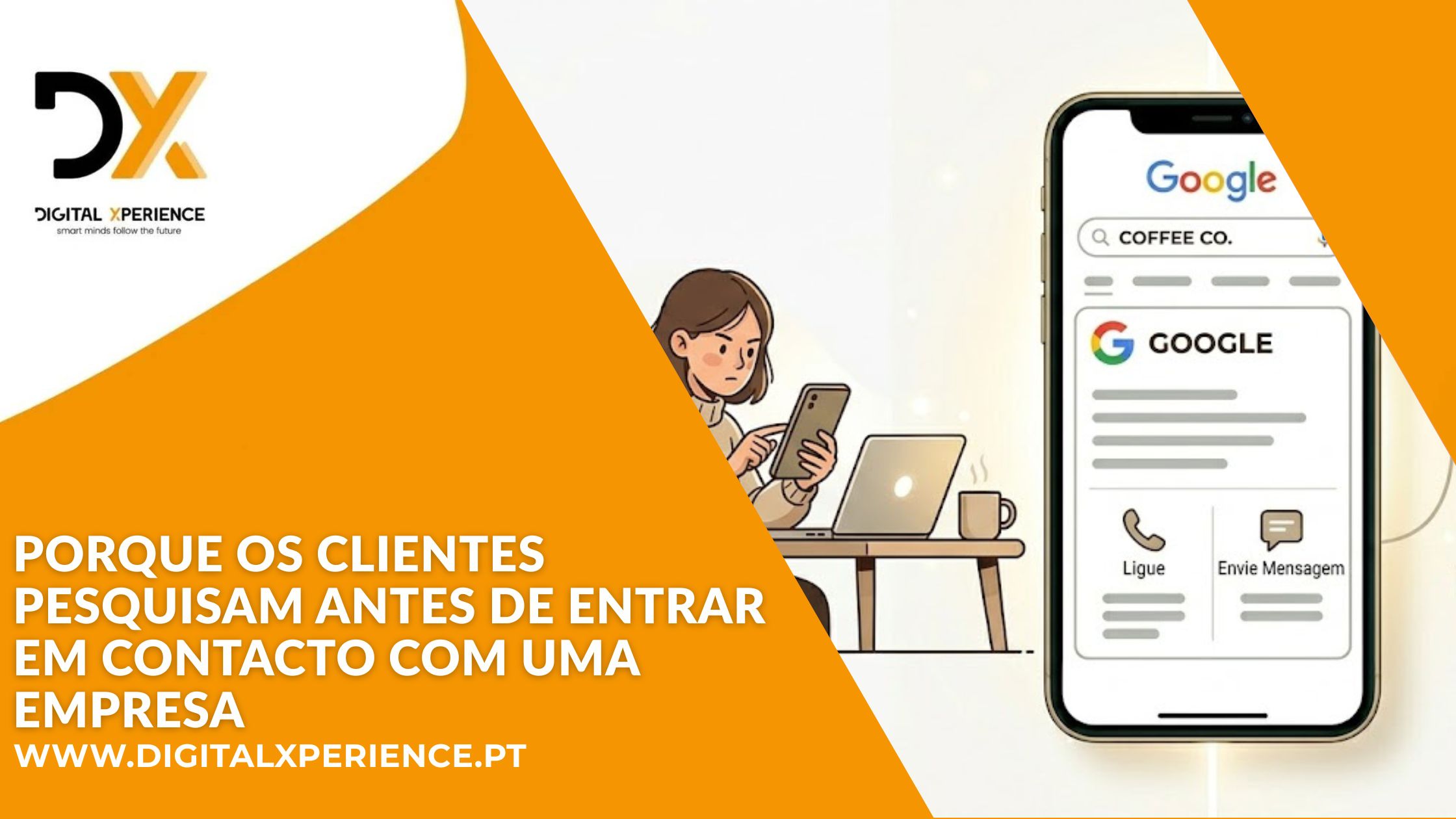 porque os clientes pesquisam antes de entrar em contacto