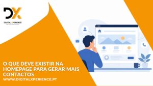 homepage para gerar contactos