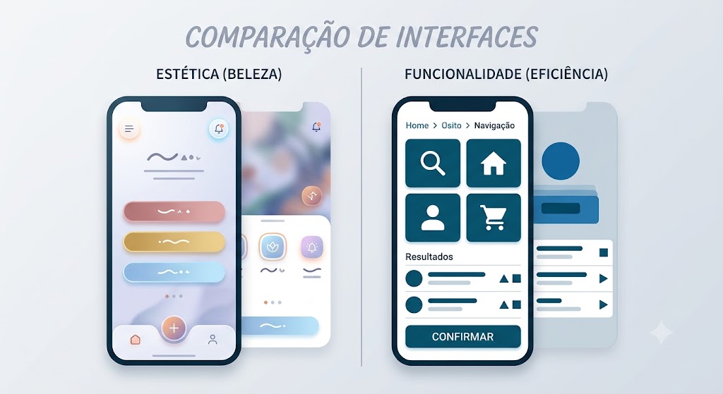 comparacao design bonito experiencia funcional agencia de marketing digital