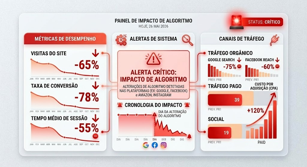 dashboard digital com graficos a descer agencia de marketing digital