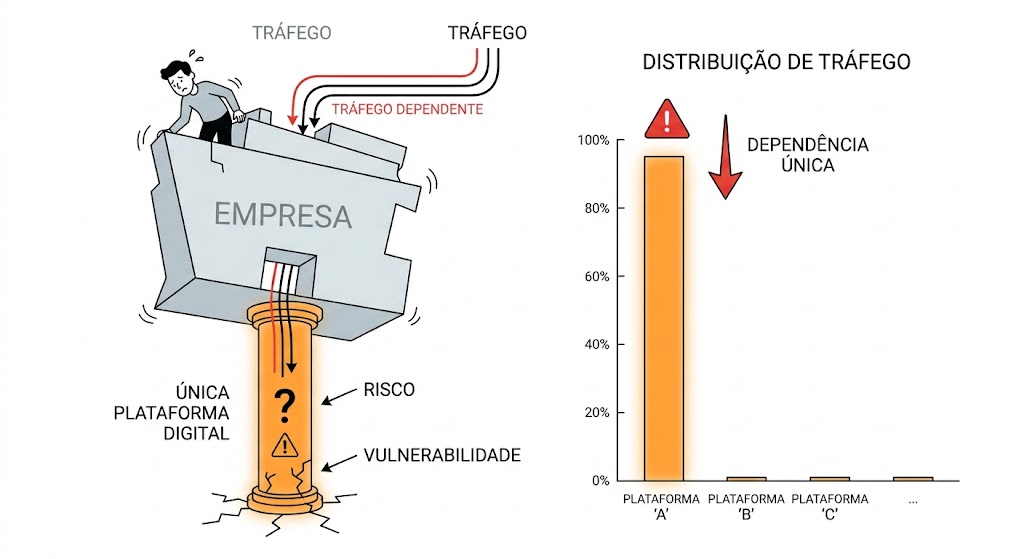 empresa apoiada num unico pilar digital agencia de marketing digital