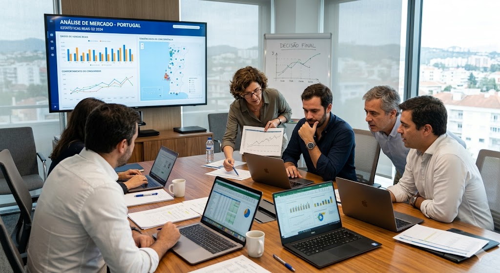 equipa analisar dados agencia de marketing digital