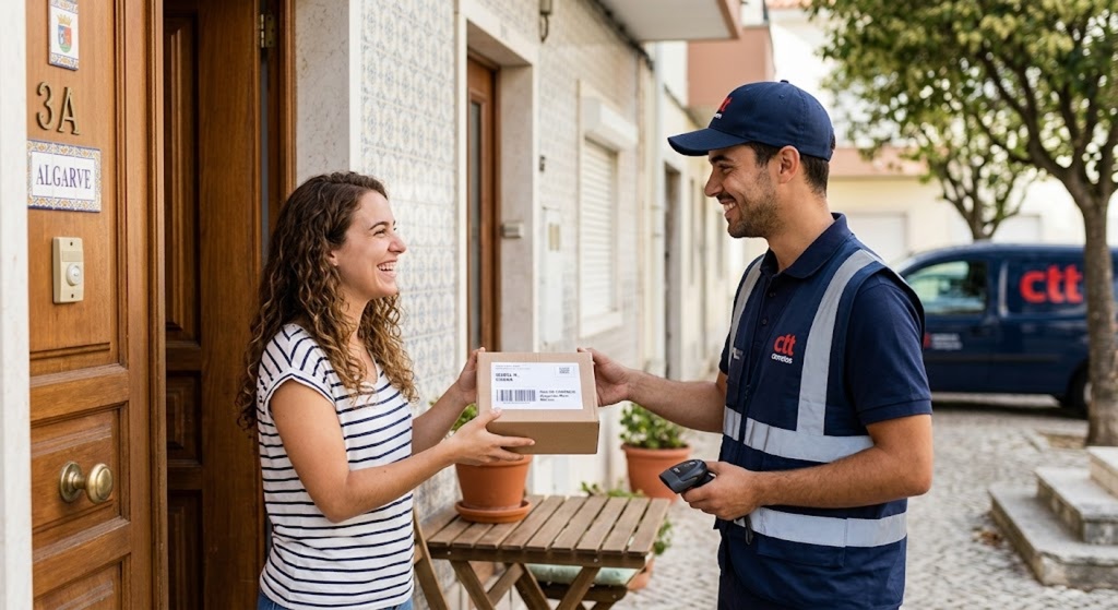 estafeta a entregar uma encomenda agencia de marketing digital