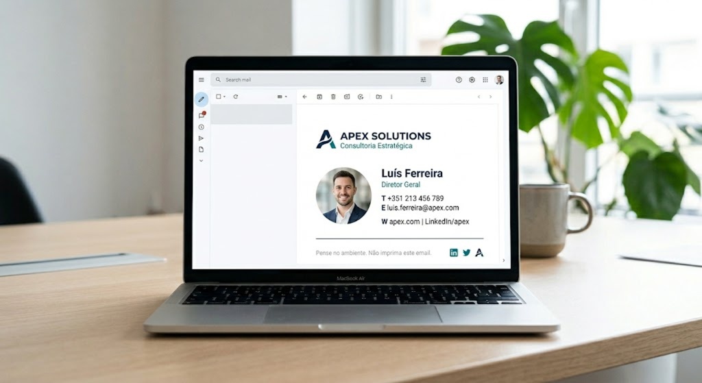 exemplo de assinatura alinhada com a identidade visual da empresa agencia de marketing digital