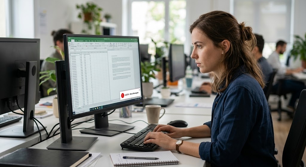 funcionario a ignorar alerta agencia de marketing digital