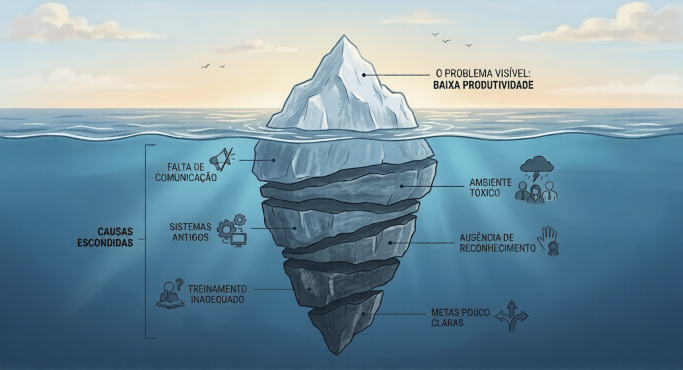 iceberg empresarial com problemas agencia de marketing digital