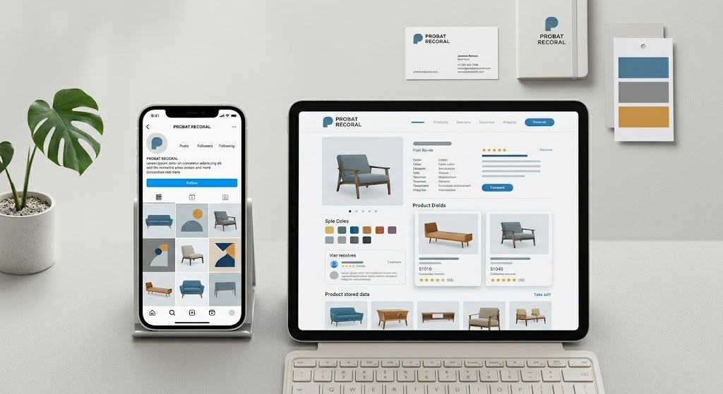 instagram website materiais alinhados agencia de marketing digital
