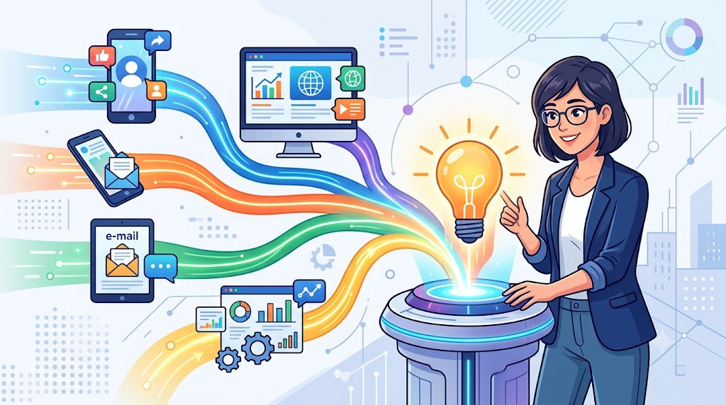 integração de canais digitais