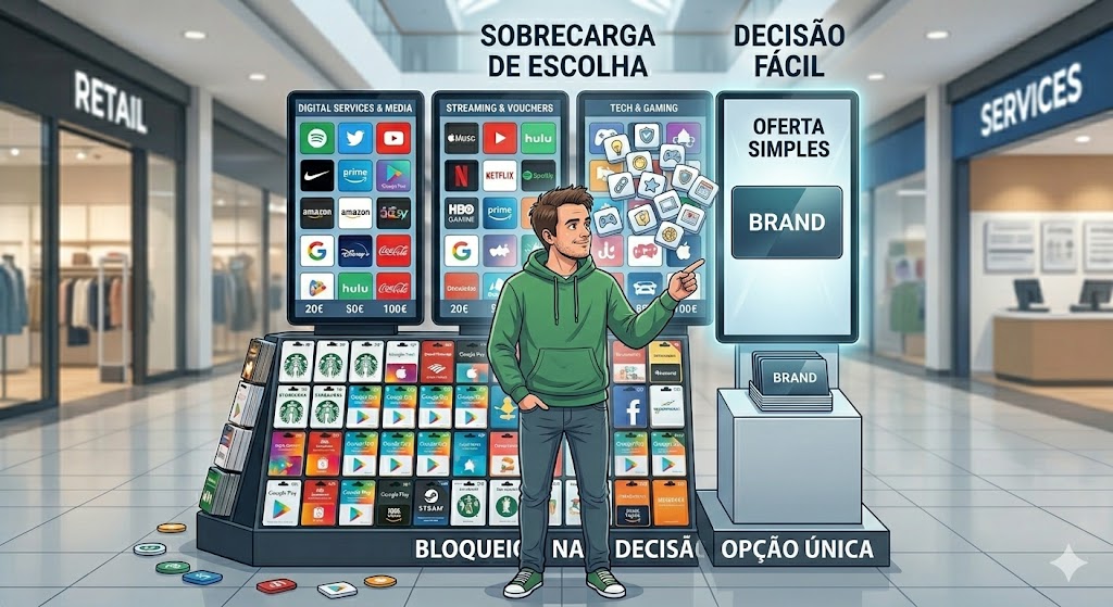 utilizador a escolher uma opcao agencia de marketing digital