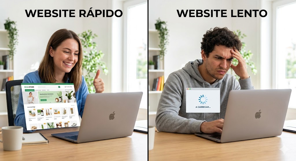 website lento vs rapido agencia de marketing digital