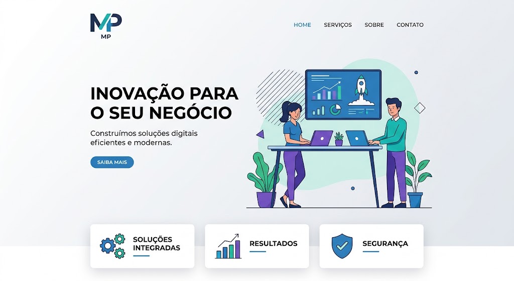 website moderno atualizado agencia de marketing digital